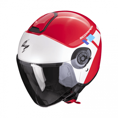 Moto přilba SCORPION EXO-CITY II MALL červeno/bílo/modrá 3