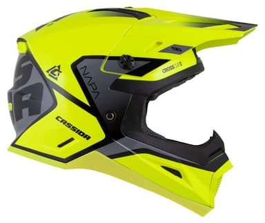 Dětská moto přilba CASSIDA Cross Cup 2 Napa Junior fluo žluto/černo/šedá perleť 5