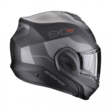 Moto přilba SCORPION EXO-TECH EVO PRO COMMUTA matná černo/stříbrná 3