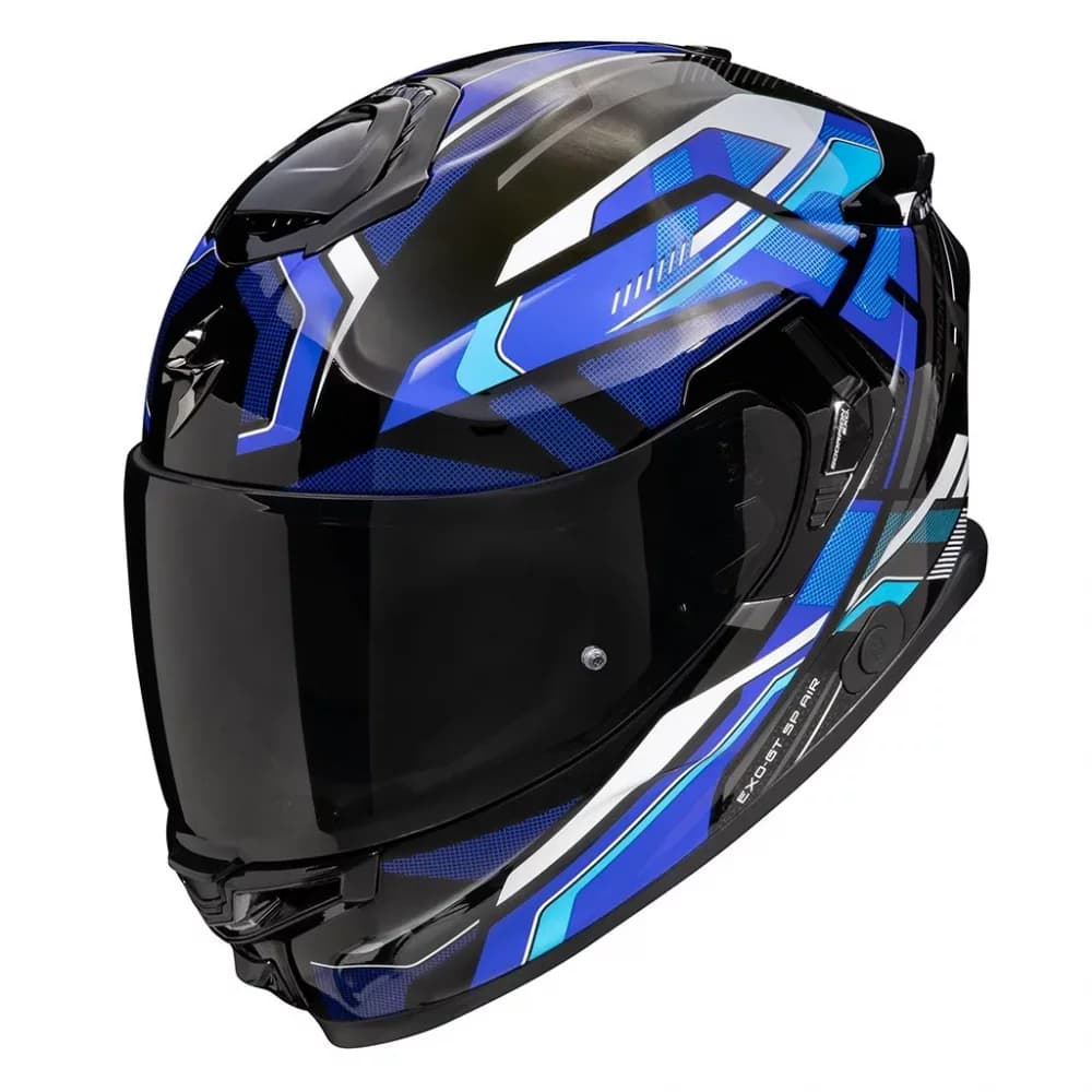 Moto přilba SCORPION EXO-GT SP AIR AUGUSTA černo/šedo/modrá