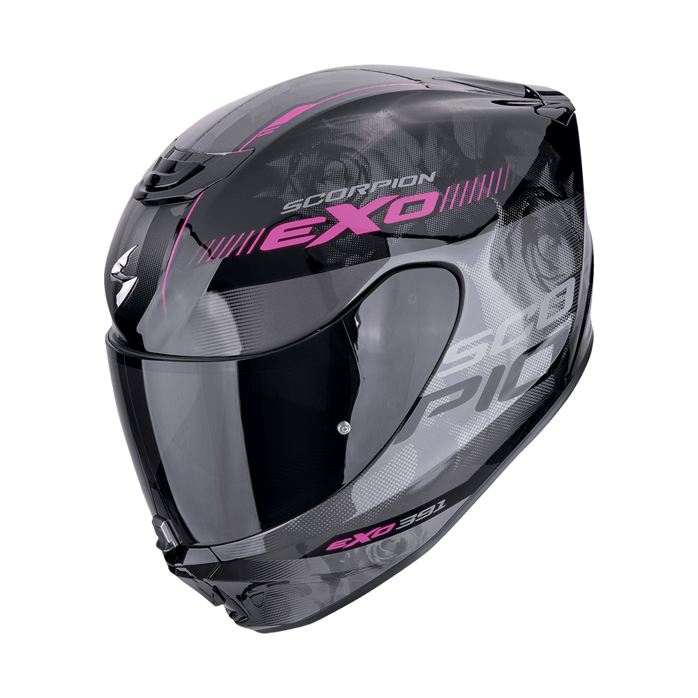 Moto přilba SCORPION EXO-391 AVA černo/růžová
