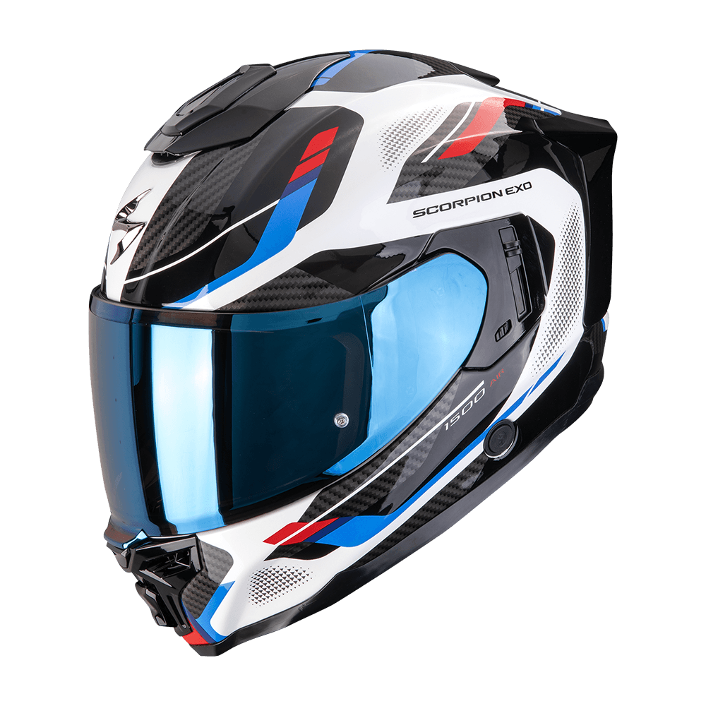 Moto přilba SCORPION EXO-1500 AIR SLEEK bílo/červeno/modrá