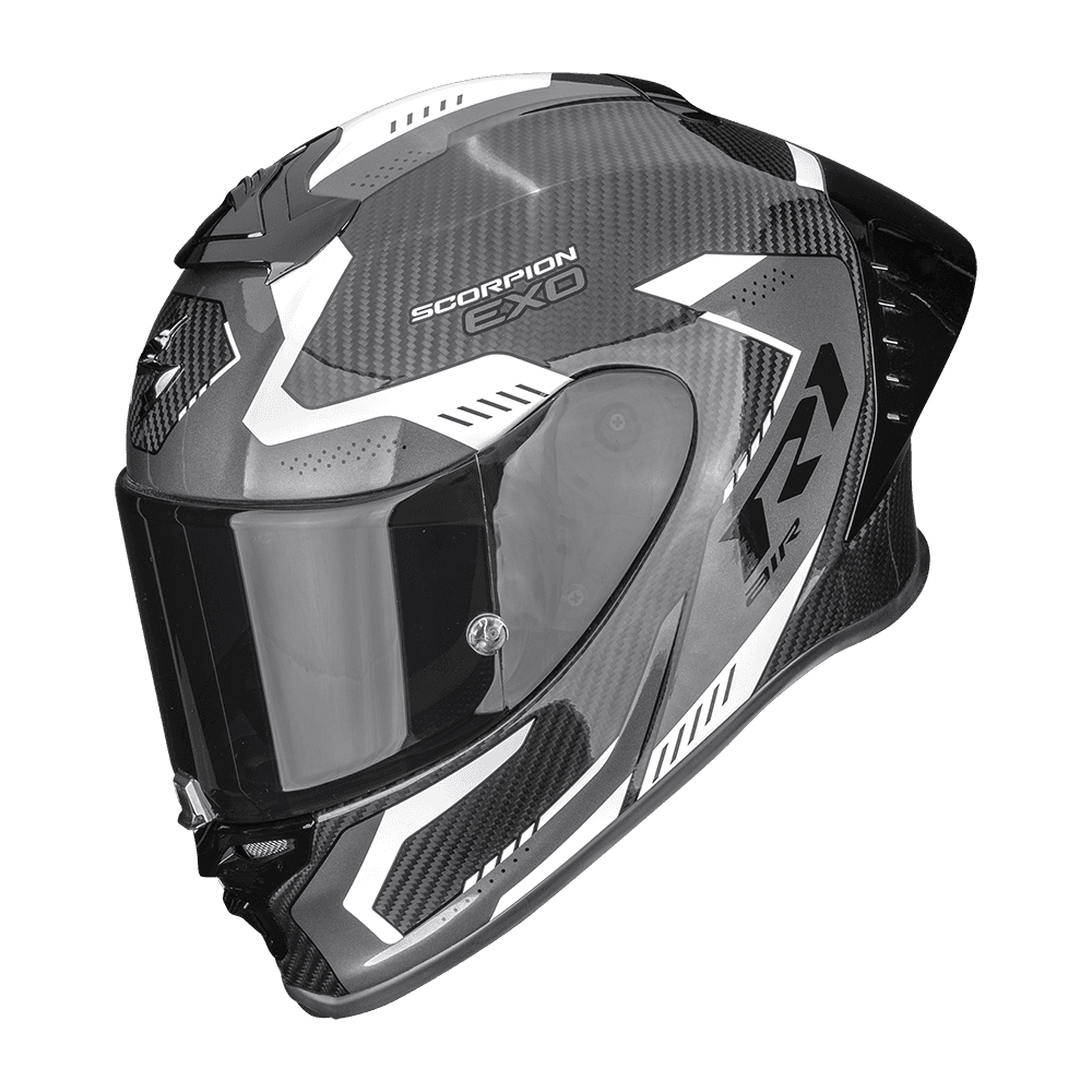 Moto přilba SCORPION EXO-R1 EVO II CARBON AIR PROPEL černo/bílá