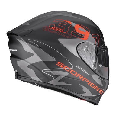 Moto přilba SCORPION EXO-391 KEY matná černo/stříbrno/červená 2