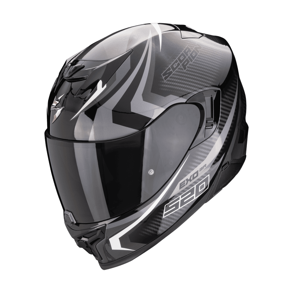 Moto přilba SCORPION EXO-520 EVO AIR TERRA černo/stříbrno/bílá