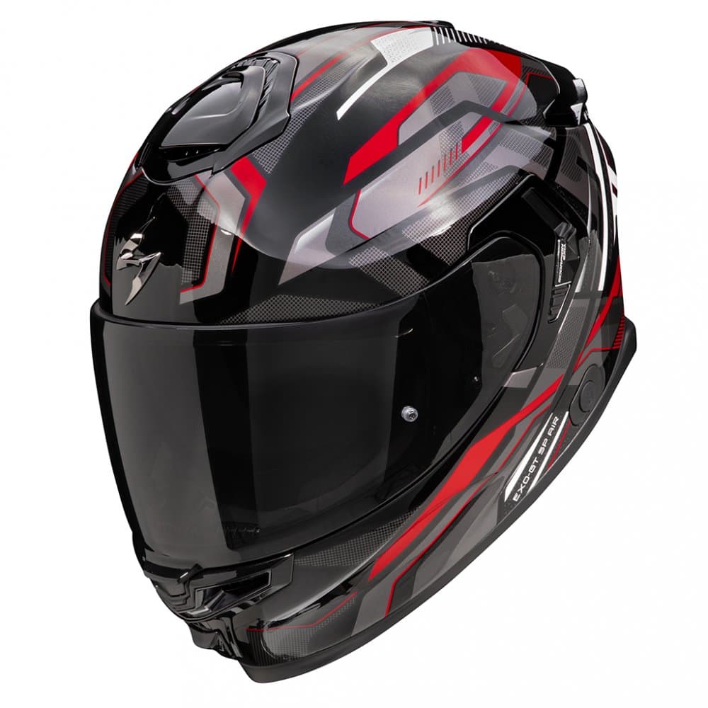 Moto přilba SCORPION EXO-GT SP AIR AUGUSTA černo/šedo/červená