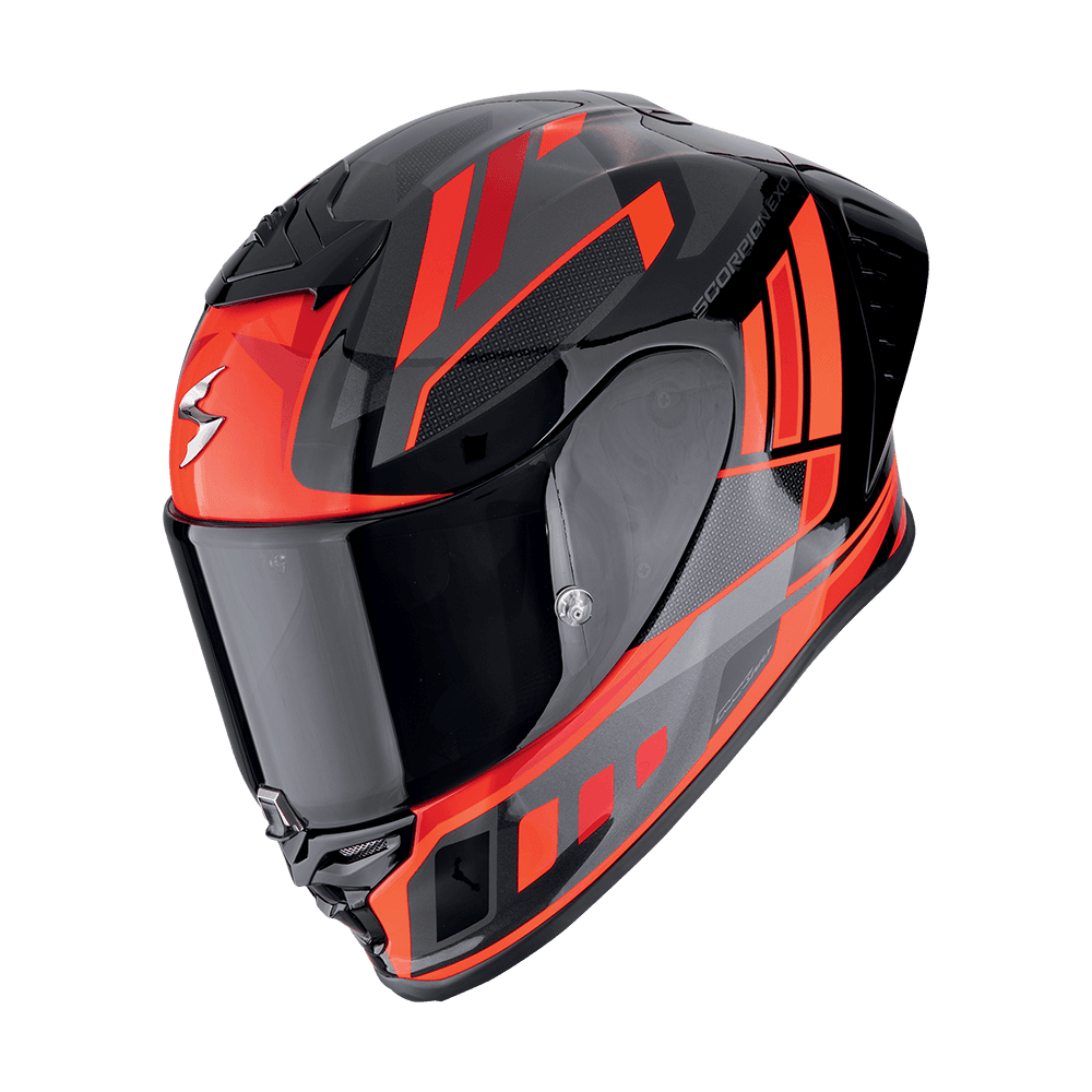 Moto přilba SCORPION EXO-R1 EVO II AIR VITAL černo/stříbrno/červená