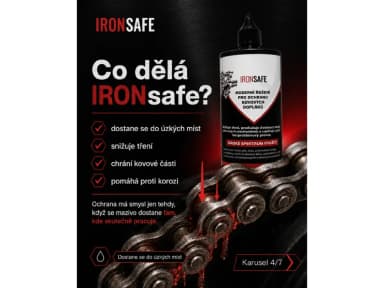 Ochrana kovových povrchů motocyklů IRONSAFE 250ml 2