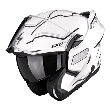 Moto přilba SCORPION EXO-TECH II DASH bílo/stříbrno/černá 2