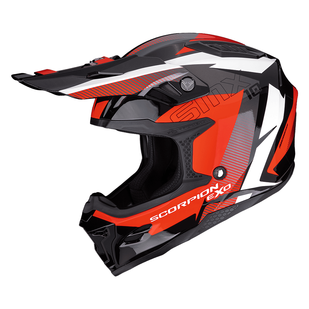 Moto přilba SCORPION SMX-10 SPEED černo/bílo/červená