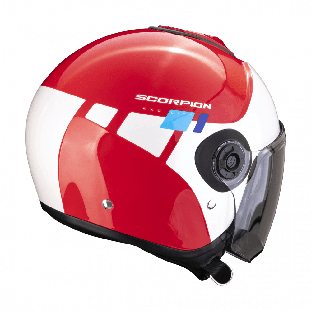 Moto přilba SCORPION EXO-CITY II MALL červeno/bílo/modrá
