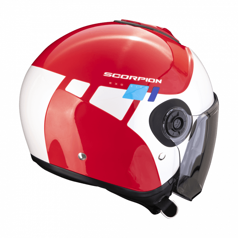Moto přilba SCORPION EXO-CITY II MALL červeno/bílo/modrá