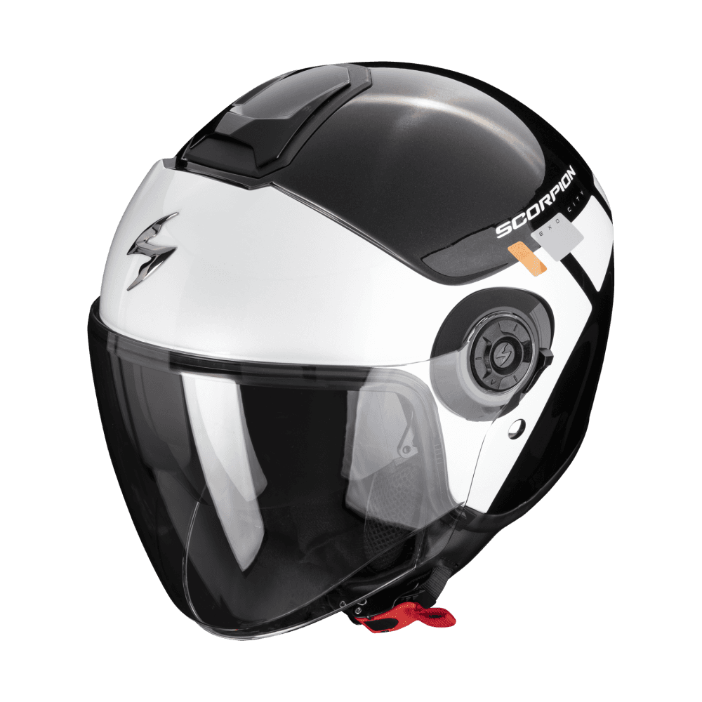 Moto přilba SCORPION EXO-CITY II MALL metalická černo/bílo/stříbrná