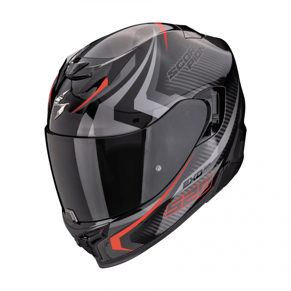 Moto přilba SCORPION EXO-520 EVO AIR TERRA černo/stříbrno/červená