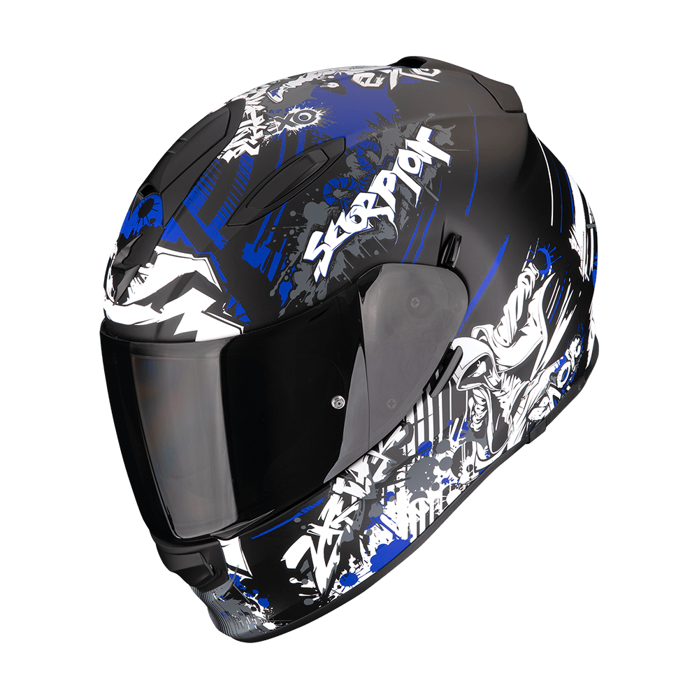 Moto přilba SCORPION EXO-491 SPECTOR matná černo/modrá