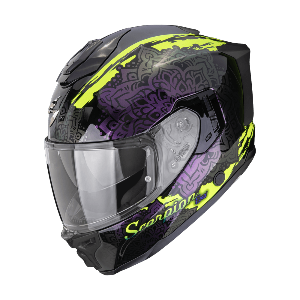 Moto přilba SCORPION EXO-1500 AIR VORTEX černo/fluo žlutý chameleon