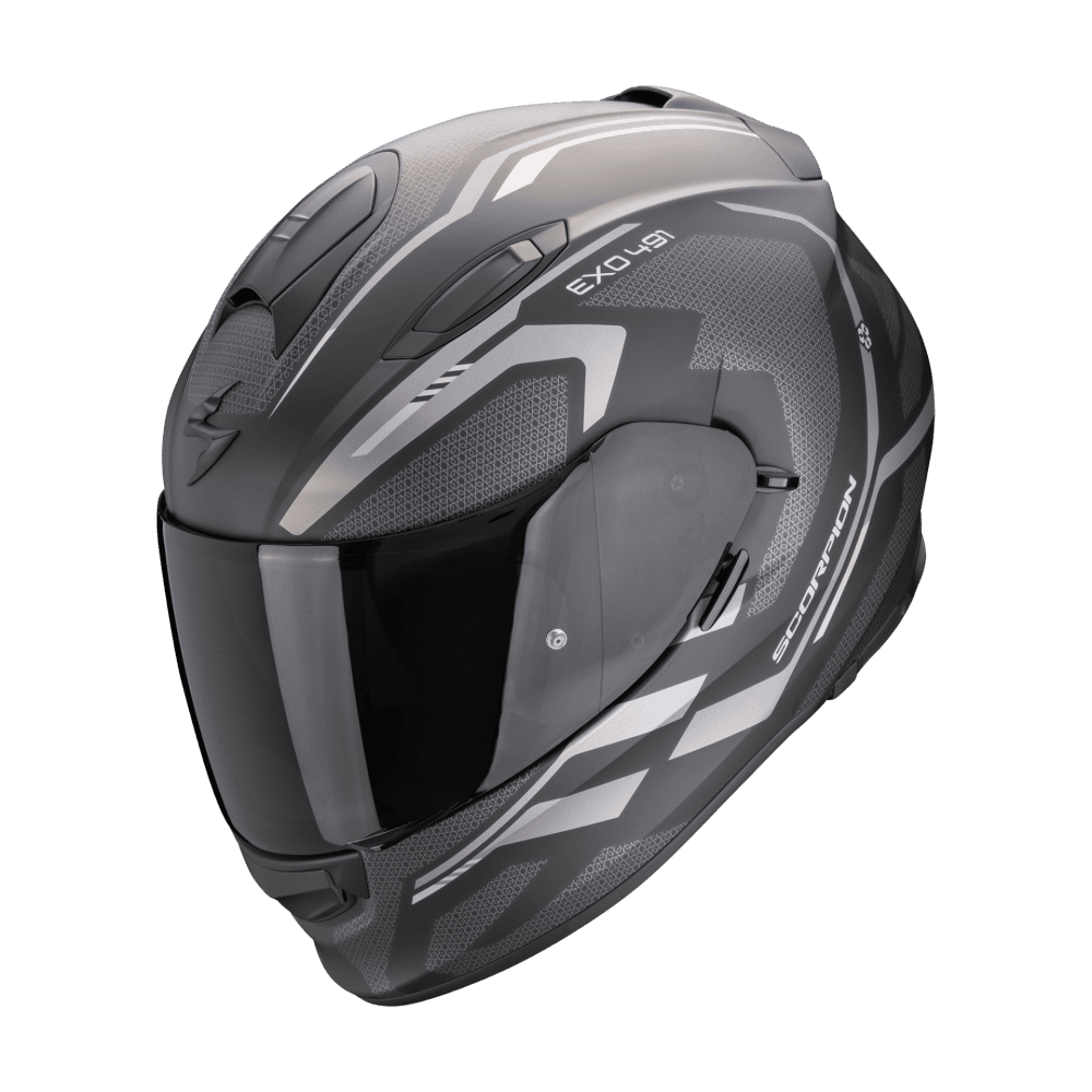 Moto přilba SCORPION EXO-491 KRIPTA matná černo/stříbrná