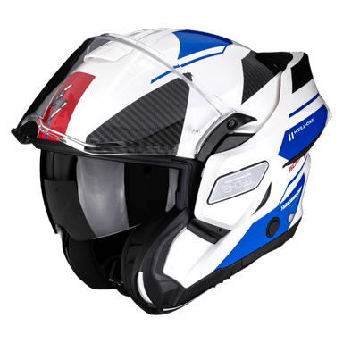 Moto přilba SCORPION EXO-TECH II VOID bílo/modro/stříbrná 2
