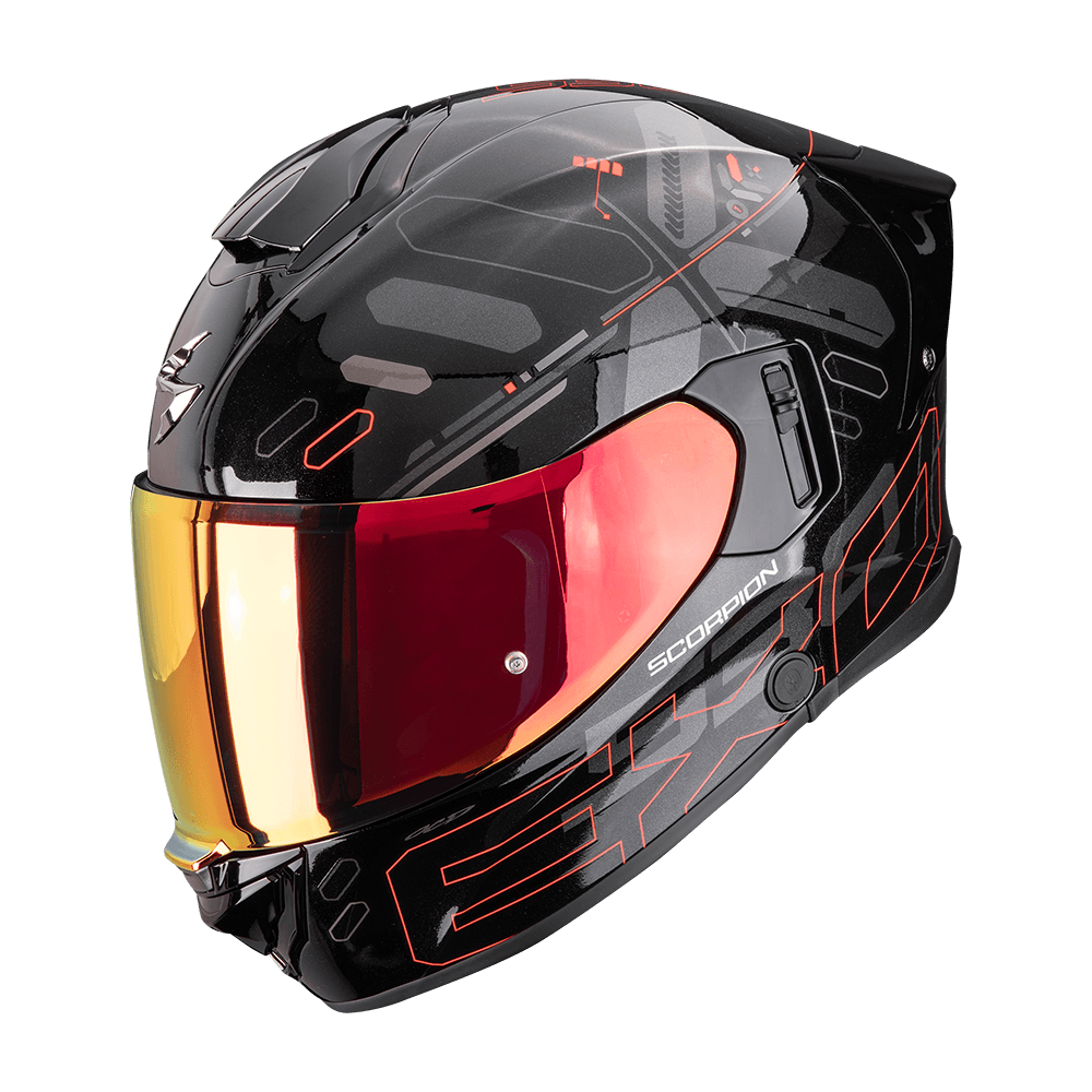 Moto přilba SCORPION EXO-530 AIR FOND metalická černo/červená