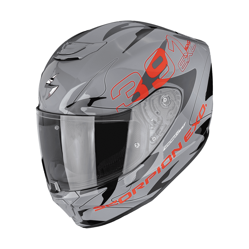 Moto přilba SCORPION EXO-391 KEY šedo/černo/červená