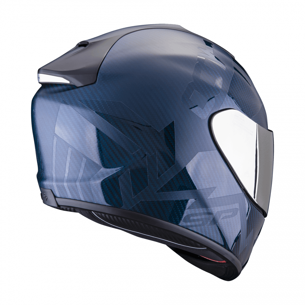 Moto přilba SCORPION EXO-1400 EVO CARBON AIR CEREBRO modrá