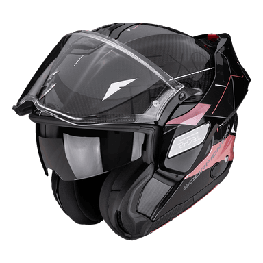 Moto přilba SCORPION EXO-TECH II CARBON VIATOR černo/růžová 3