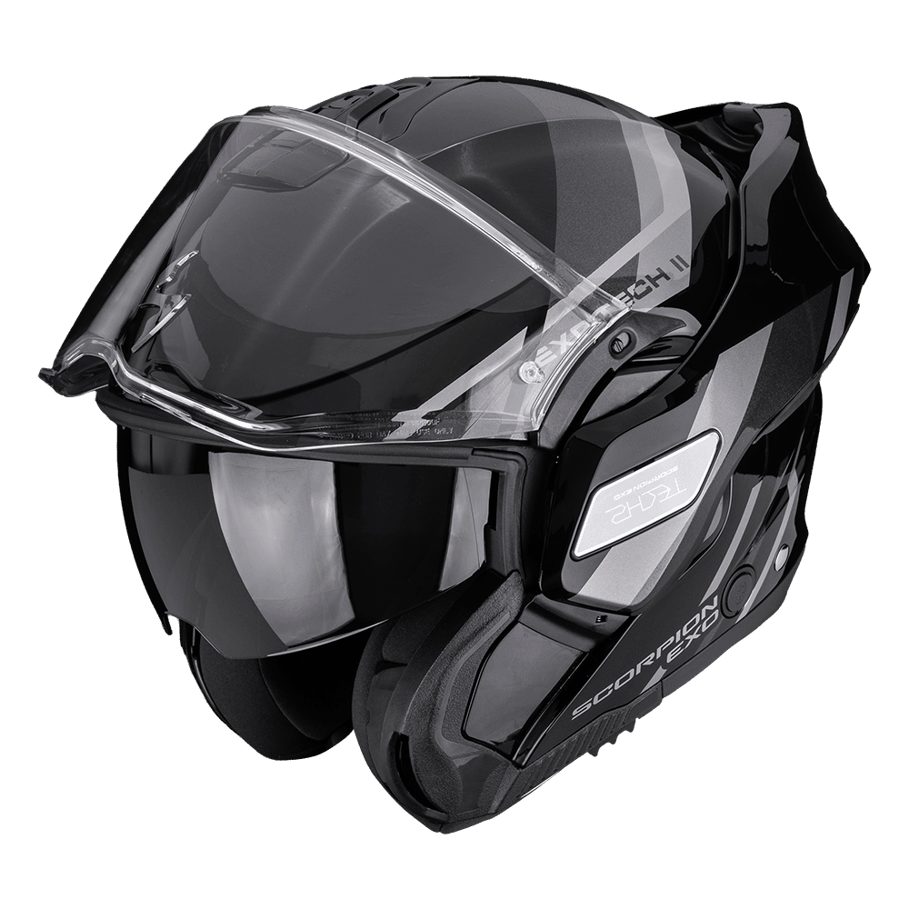 Moto přilba SCORPION EXO-TECH II MARKUS černo/stříbrná
