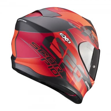 Moto přilba SCORPION EXO-520 AIR COVER matná černo/červená 3