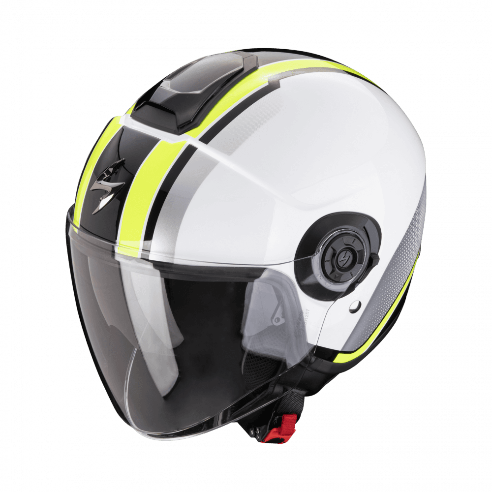 Moto přilba SCORPION EXO-CITY II VEL bílo/fluo žlutá
