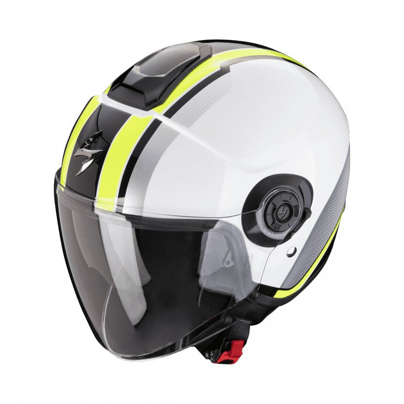 Moto přilba SCORPION EXO-CITY II VEL bílo/fluo žlutá