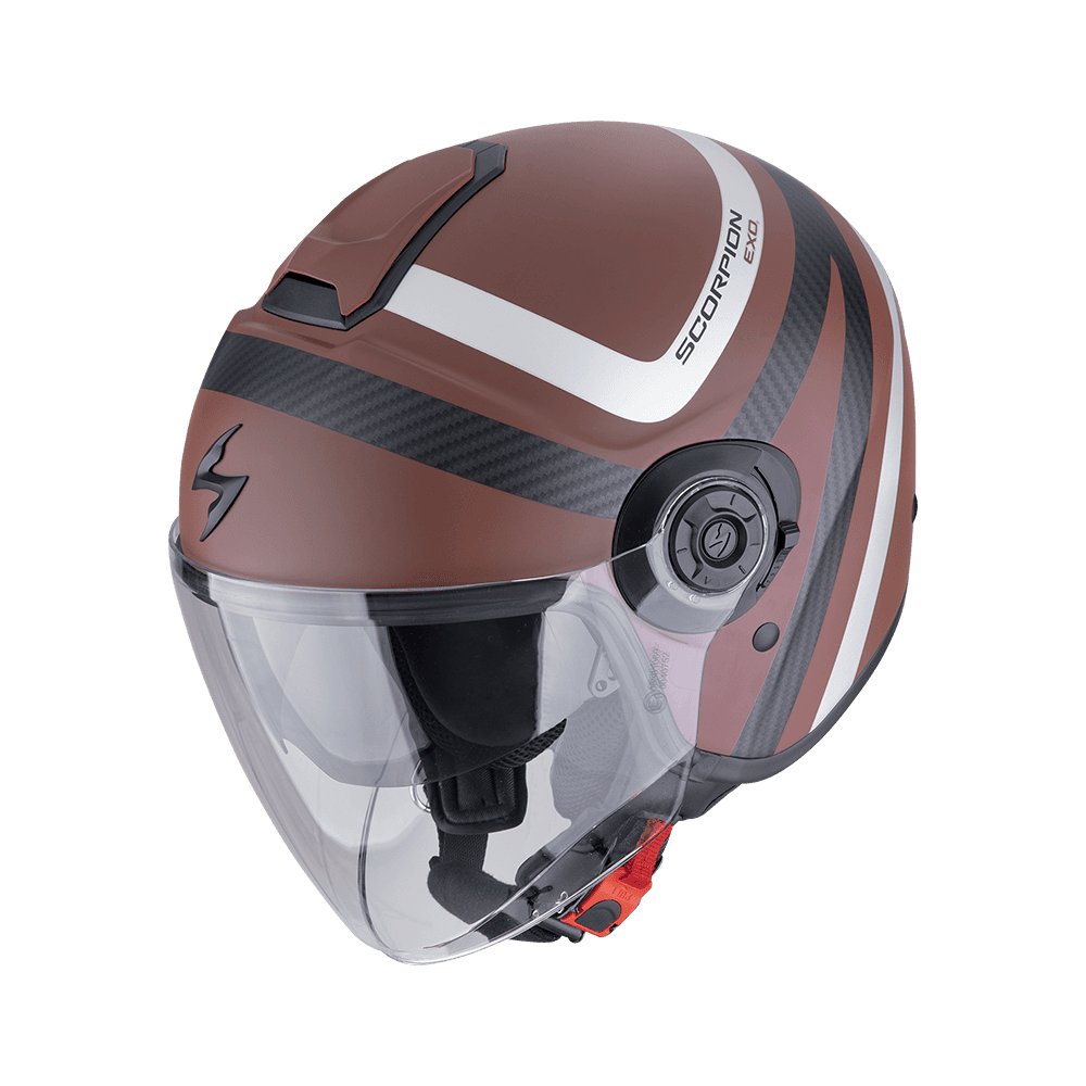 Moto přilba SCORPION EXO-CITY II RIVA matná hnědo/stříbrná
