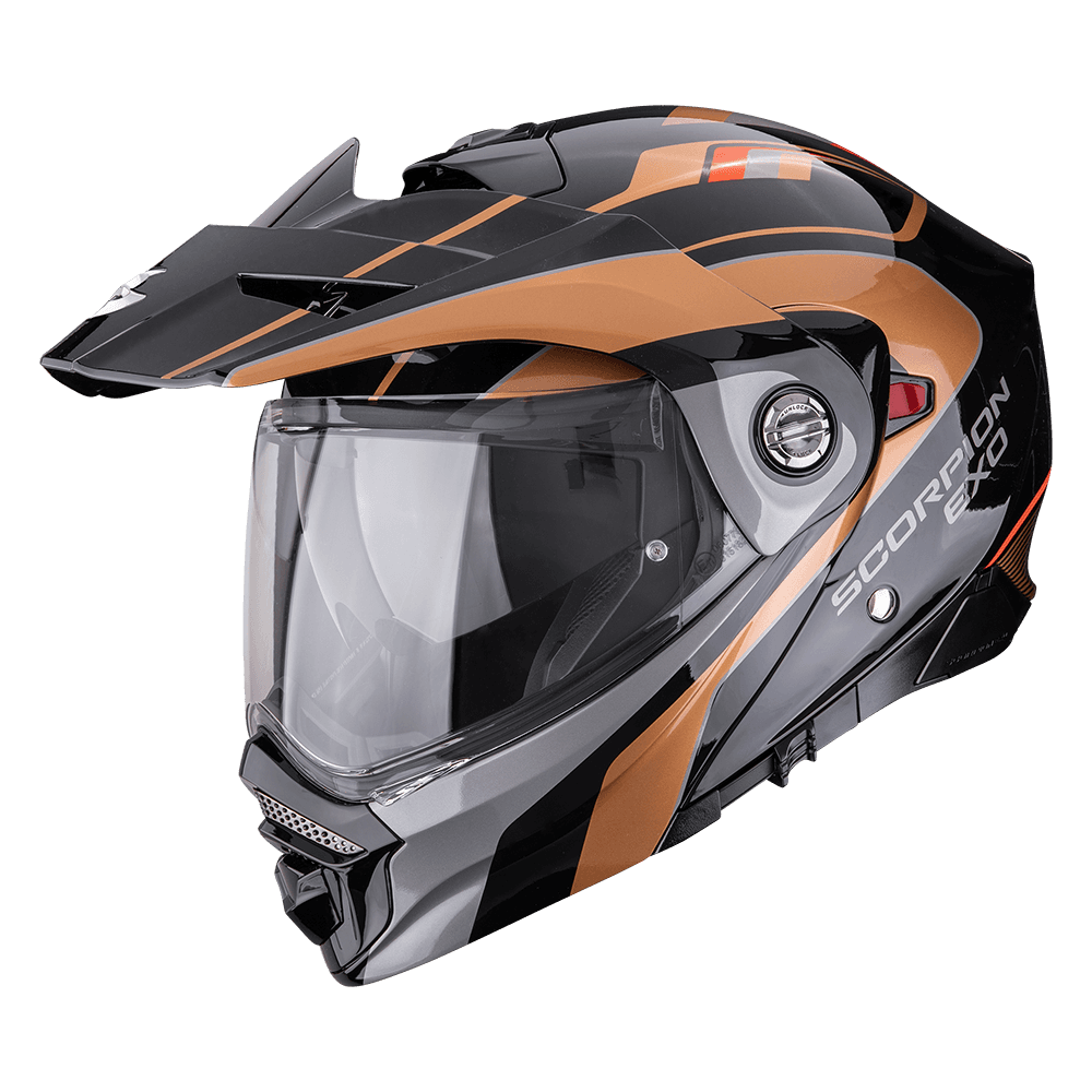 Moto přilba SCORPION ADX-2 KAMPS černo/měděná