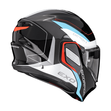 Moto přilba SCORPION EXO-TECH II PASSAGER černo/bílo/modrá 2