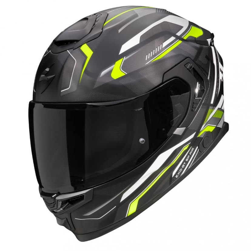 Moto přilba SCORPION EXO-GT SP AIR AUGUSTA matná černo/šedo/fluo žlutá