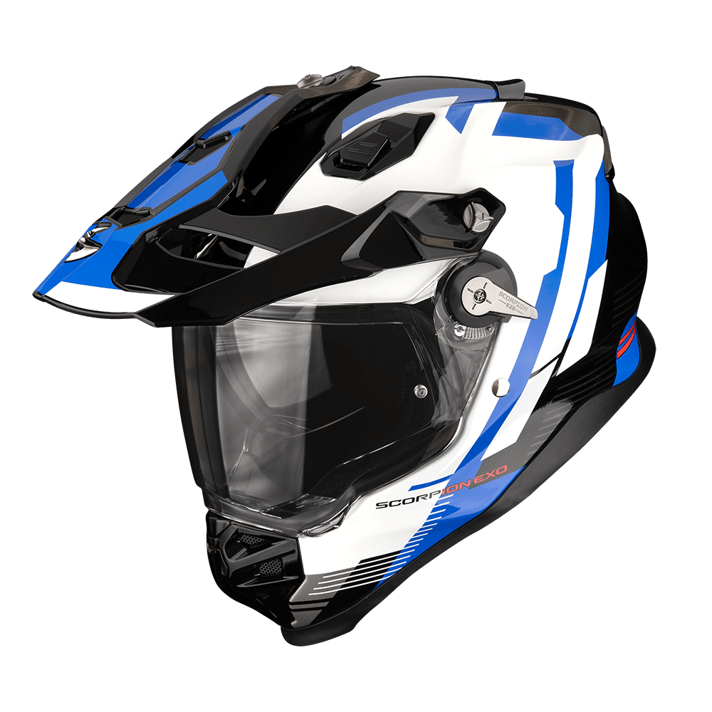 Moto přilba SCORPION ADF-9000 AIR PATROL černo/modro/bílá