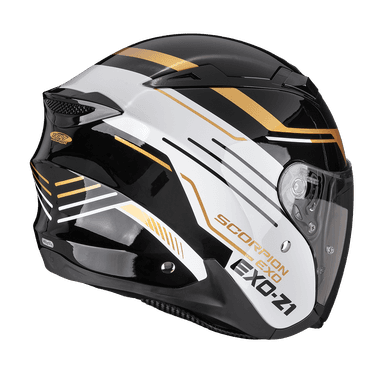 Moto přilba SCORPION EXO-Z1 PRYMUS černo/bílo/zlatá 2