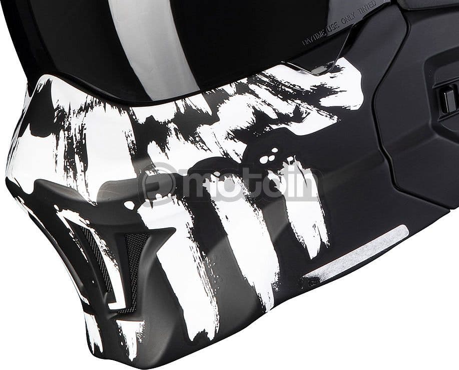 Přední maska SCORPION EXO-COMBAT EVO MARAUDER matná černá/bílá