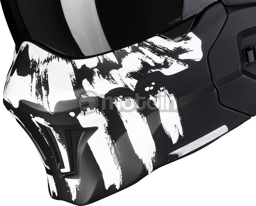 Přední maska SCORPION EXO-COMBAT EVO MARAUDER matná černá/bílá