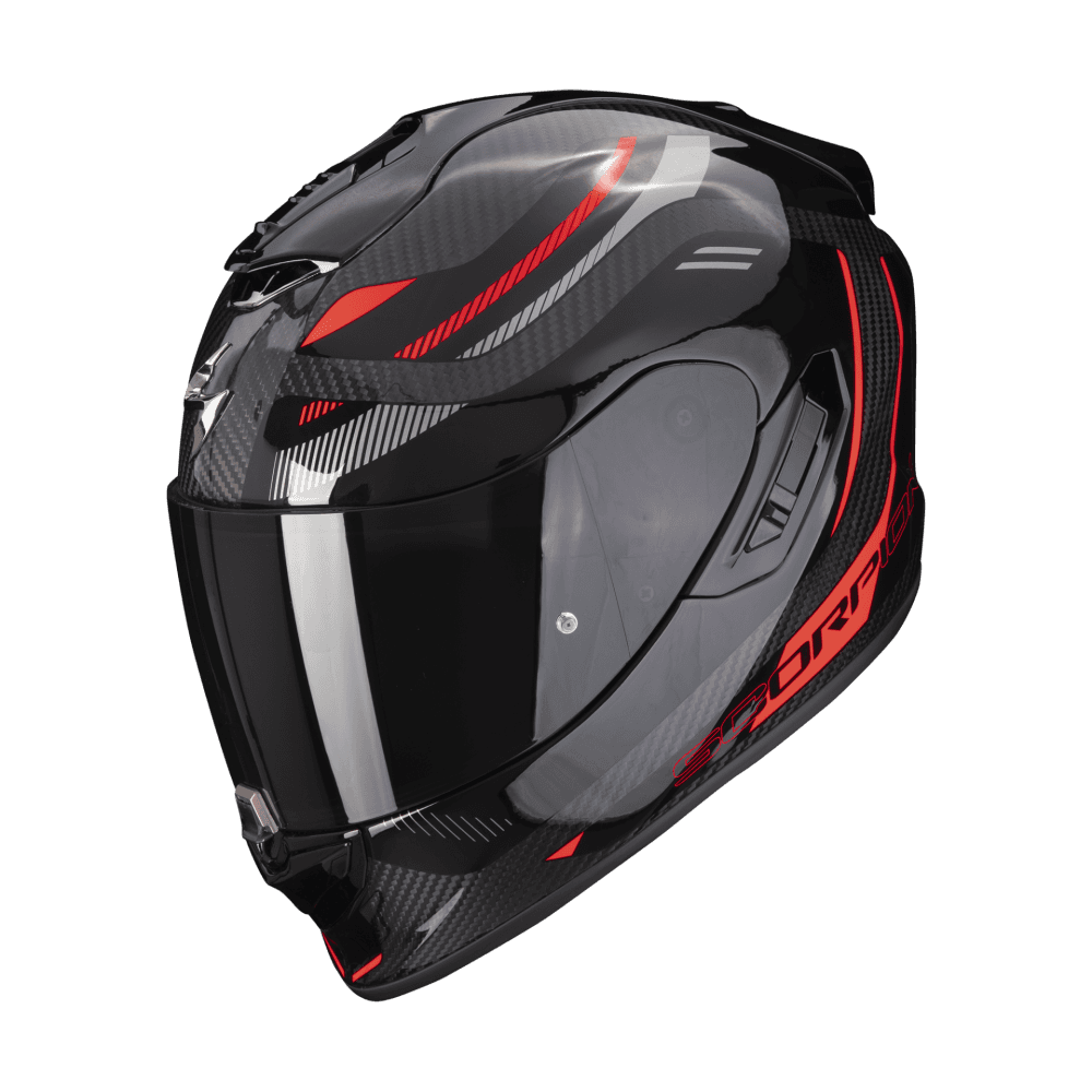 Moto přilba SCORPION EXO-1400 EVO CARBON AIR KYDRA černo/červená