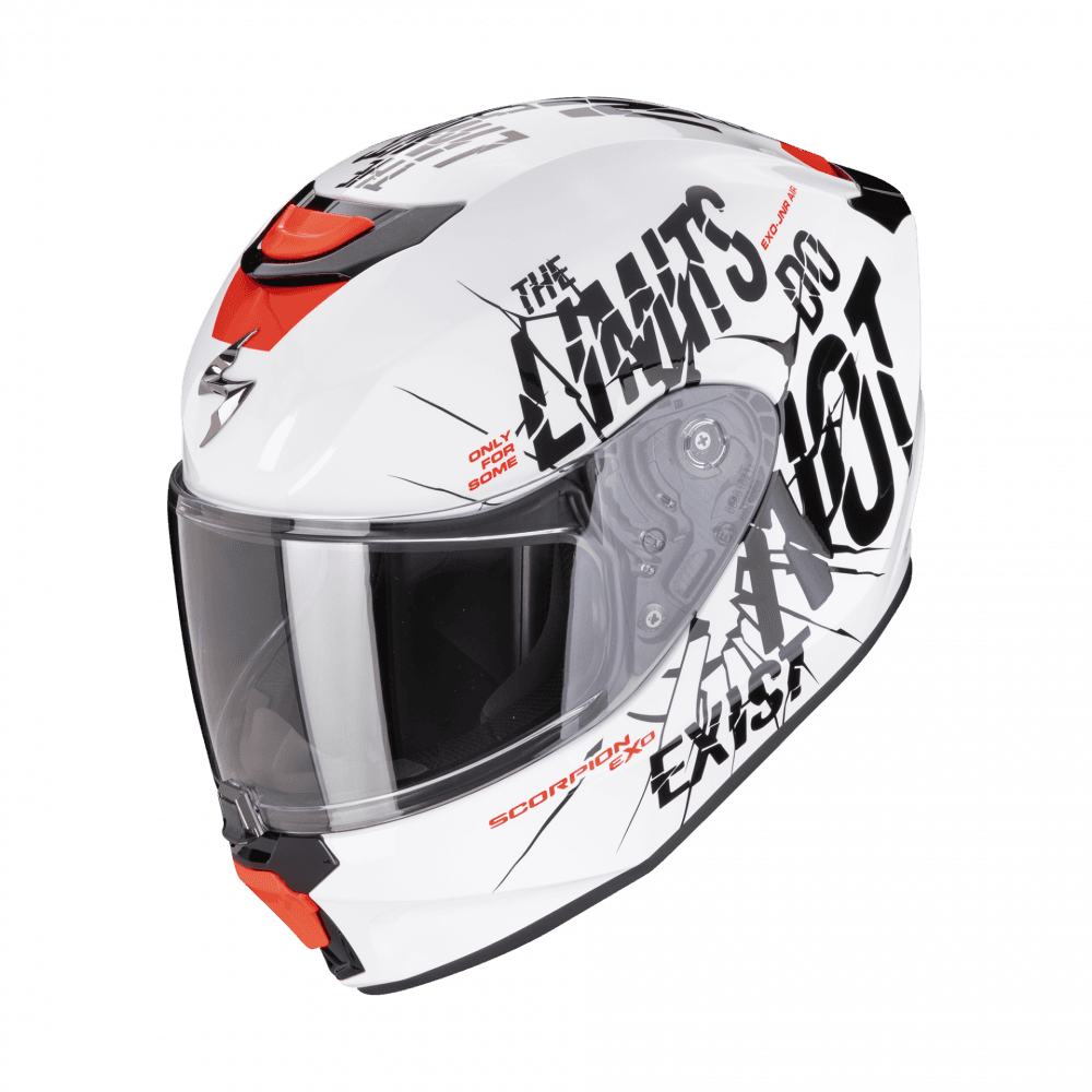 Dětská moto přilba SCORPION EXO-JNR AIR BOUM bílo/černá