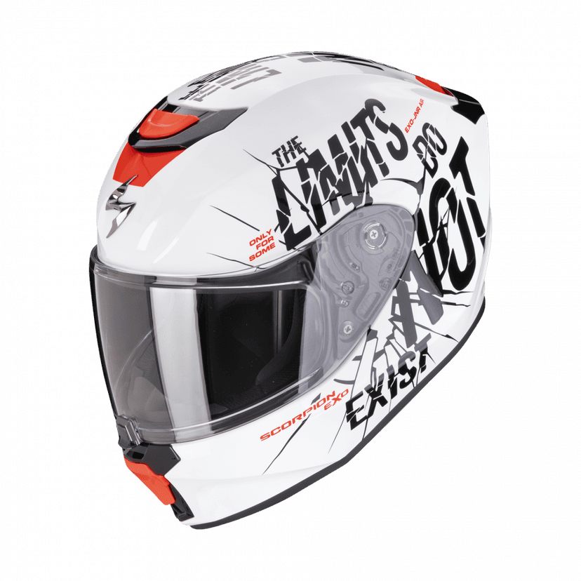 Dětská moto přilba SCORPION EXO-JNR AIR BOUM bílo/černá