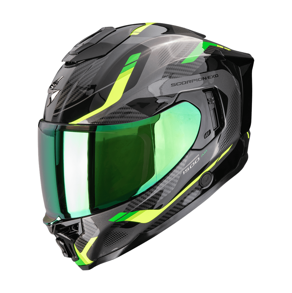 Moto přilba SCORPION EXO-1500 AIR SLEEK černo/zelená