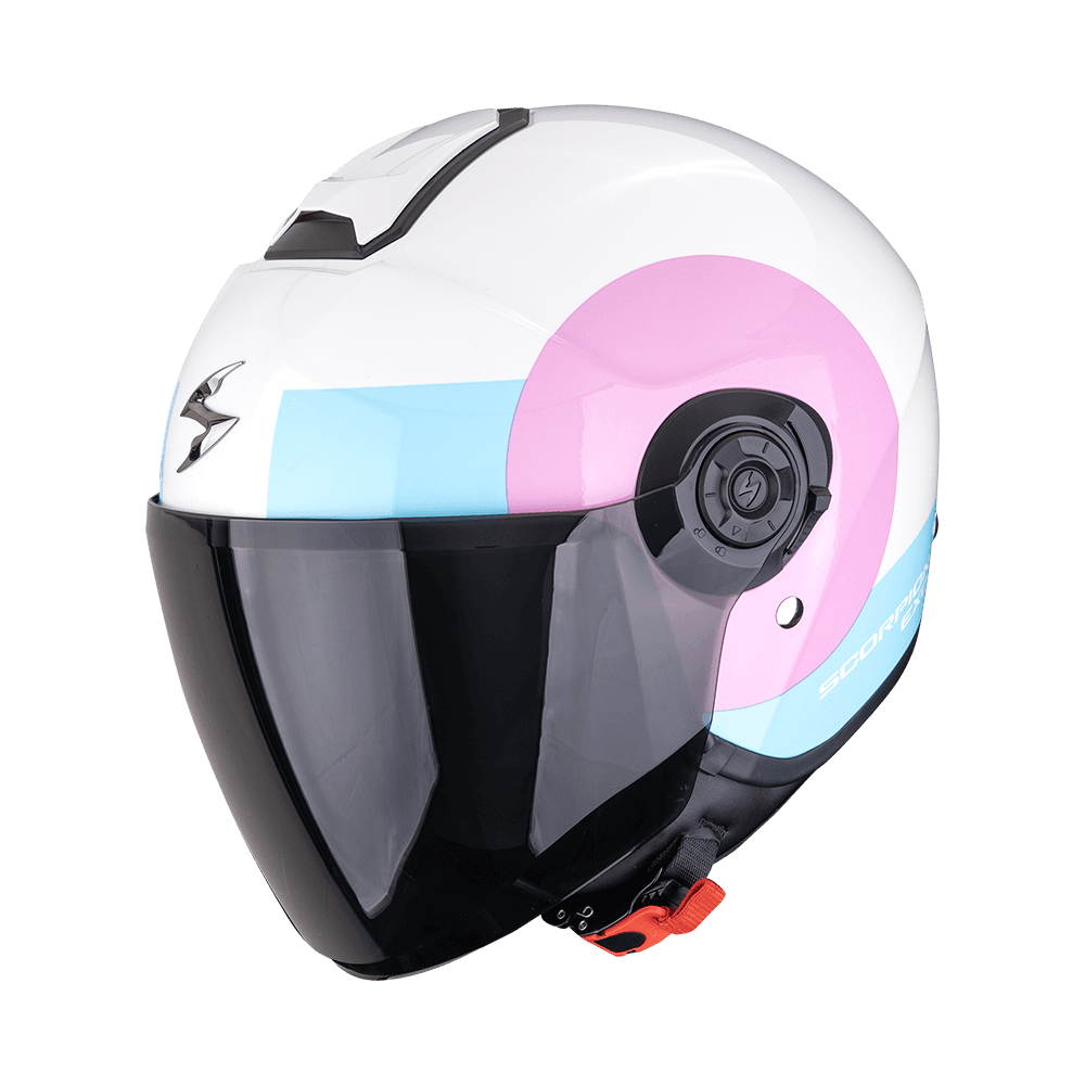 Moto přilba SCORPION EXO-CITY II SHEER bílo/růžovo/světle modrá
