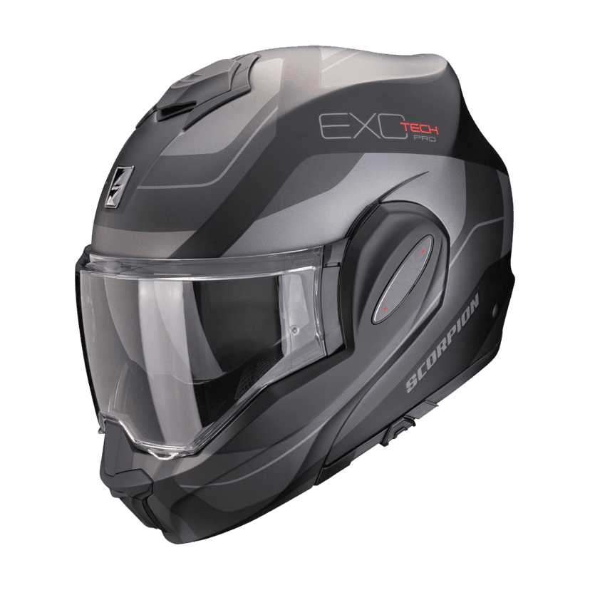 Moto přilba SCORPION EXO-TECH EVO PRO COMMUTA matná černo/stříbrná