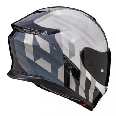 Moto přilba SCORPION EXO-GT SP AIR TOURADVEN perleťově bílo/stříbrná 3