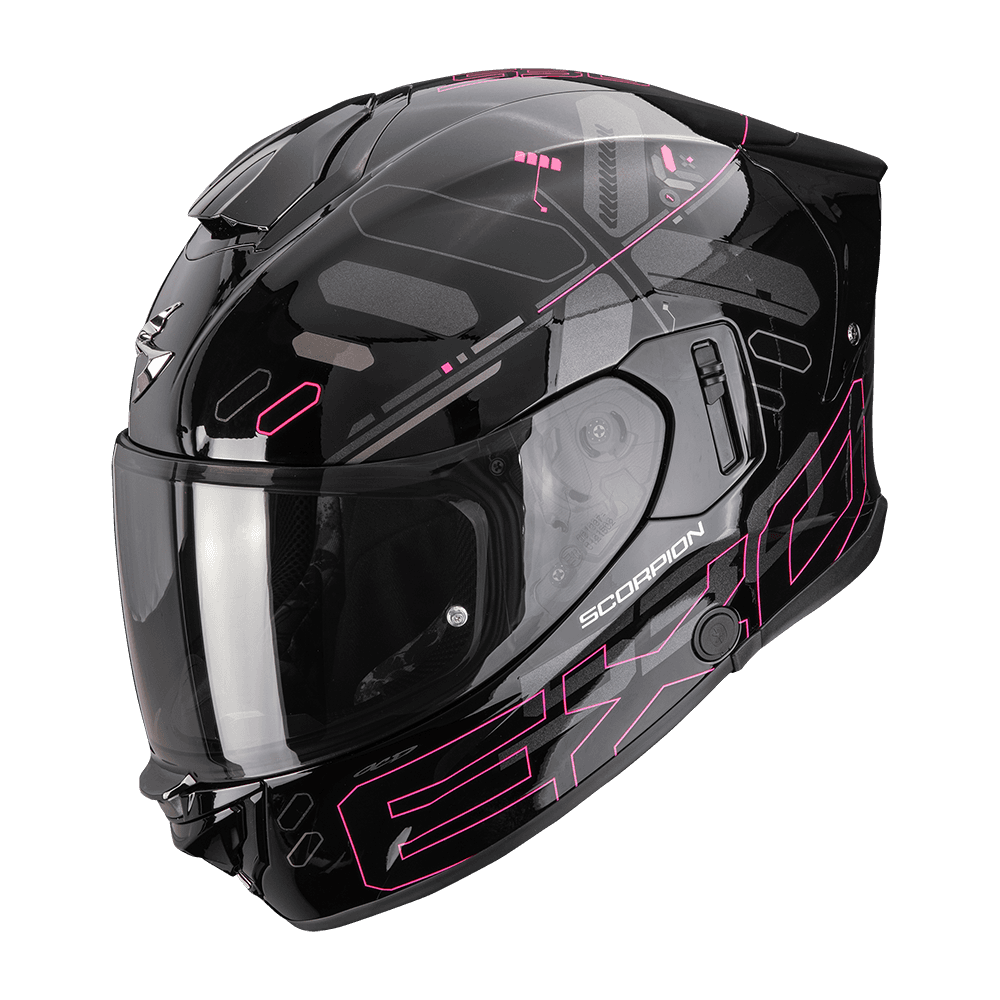 Moto přilba SCORPION EXO-530 AIR FOND černo/růžová