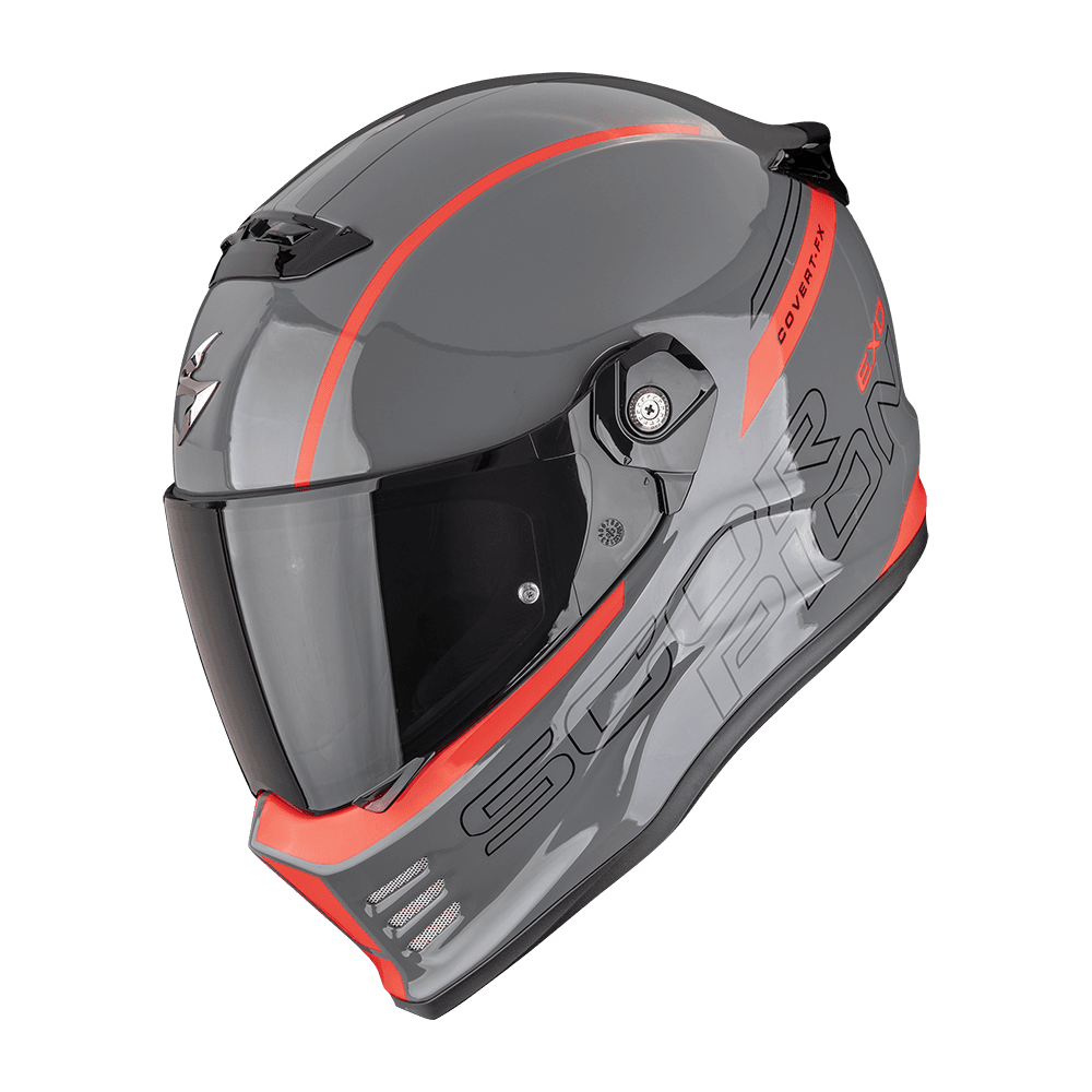Moto přilba SCORPION COVERT FX DANKO šedo/červená