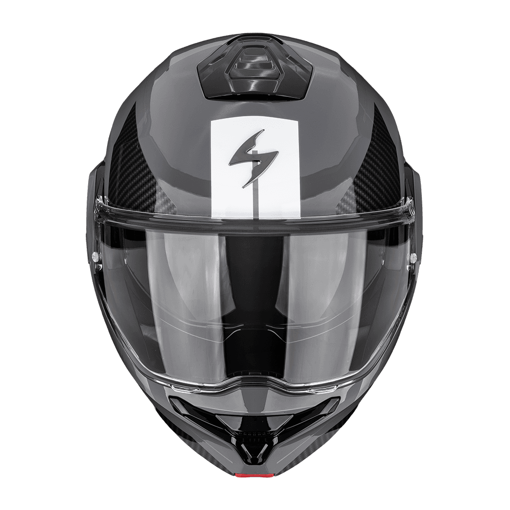 Moto přilba SCORPION EXO-TECH II VOID stříbrno/neon žlutá