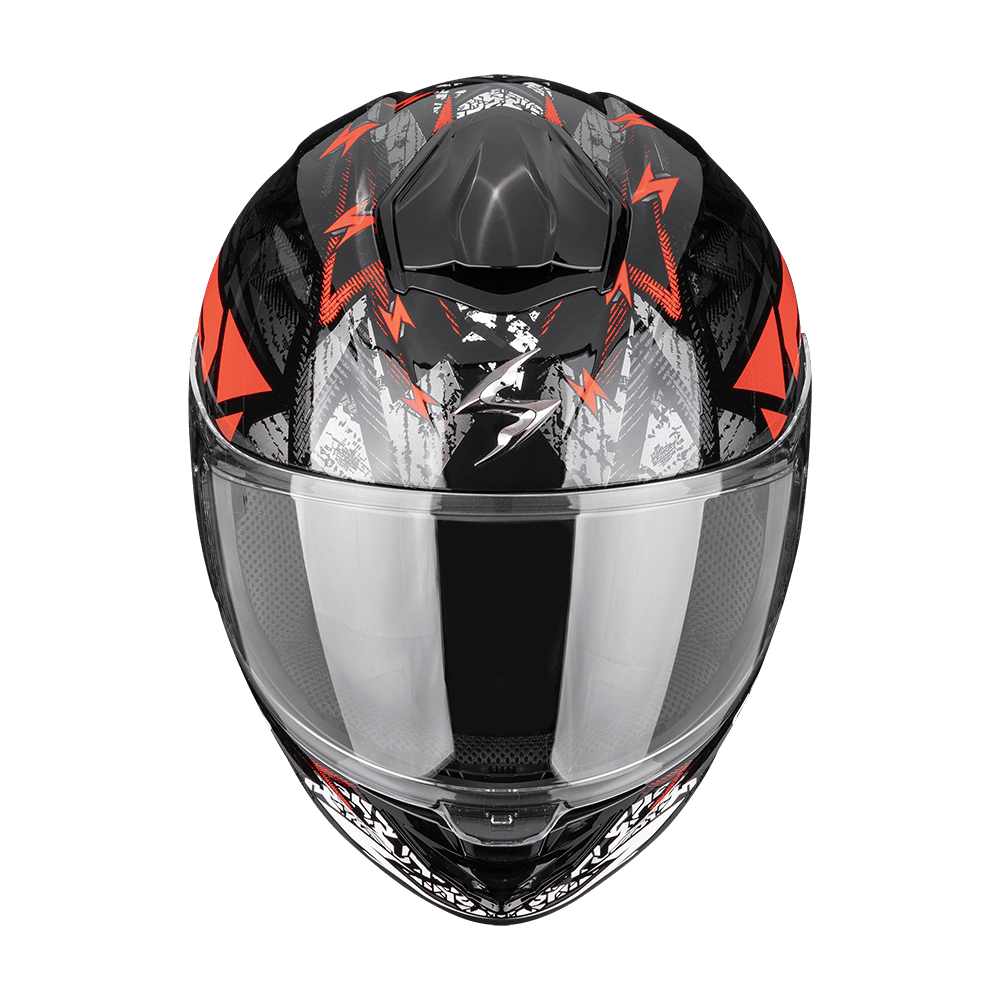 Moto přilba SCORPION EXO-530 AIR METEOR černo/stříbrno/červená