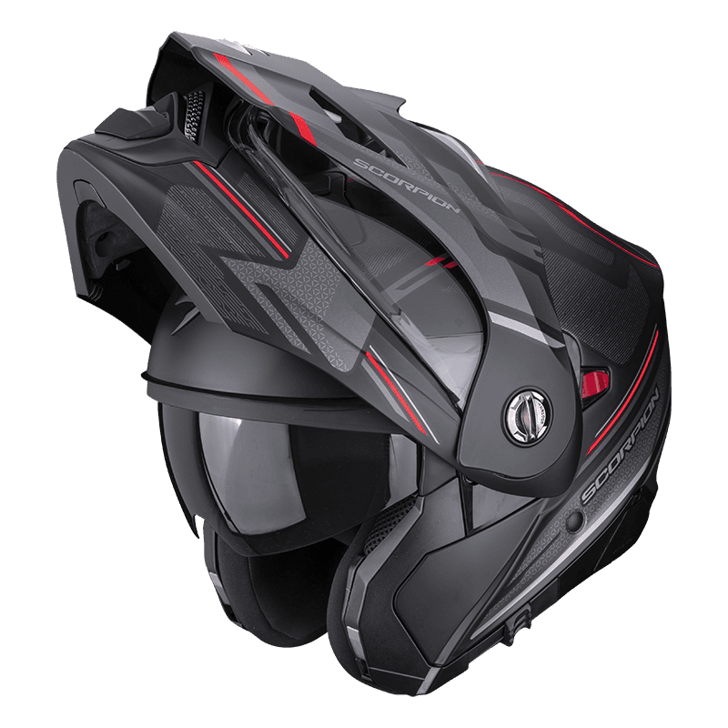 Moto přilba SCORPION ADX-2 CARRERA matná černo/červená - S PINLOCKEM